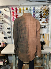 L - Tan Green Split Dye Flannel